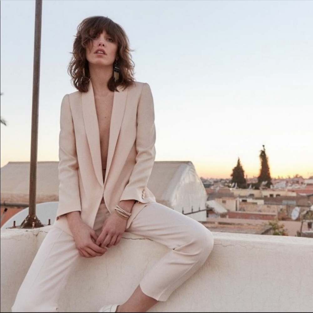 WEEKEND SALE! 🎉 Sézane Nude Pant Suit SET | FR 38